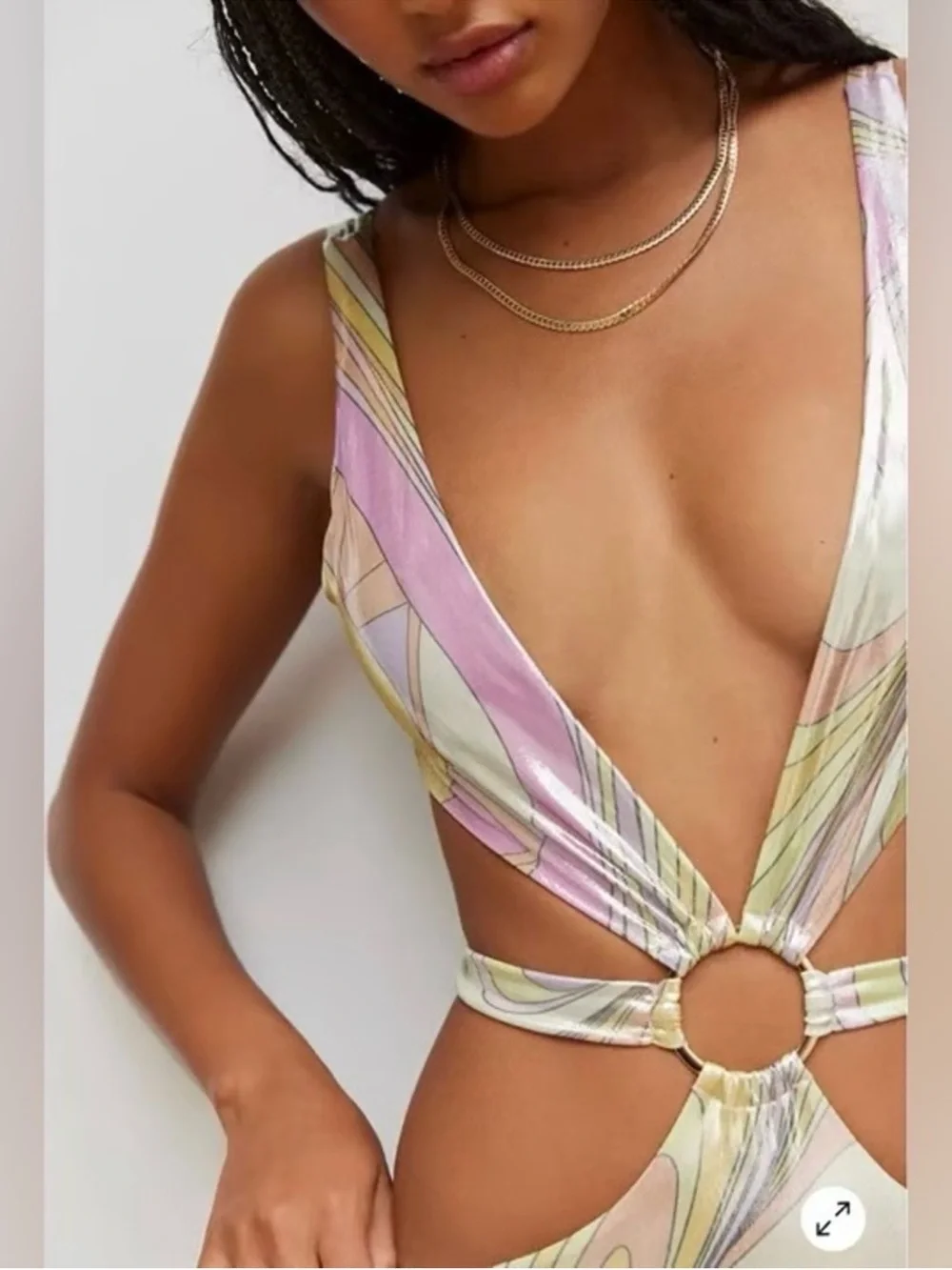 Oceanus Celia Cutout One-Piece Swimsuit